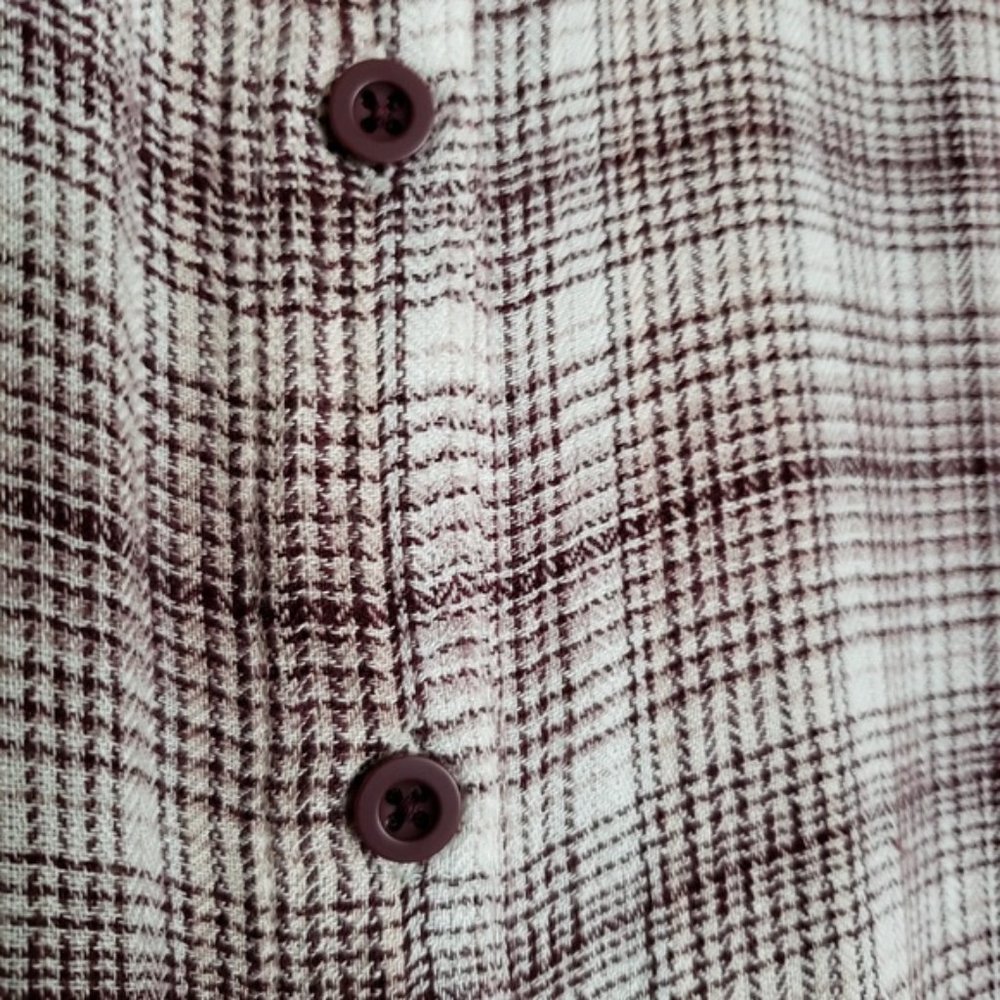VOLCOM Merlot Plaid Tunic Shirtdress NWT - Picture 5 of 6